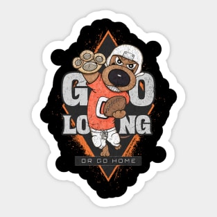 Cute Funny Doxie Dachshund Dog Football Sticker